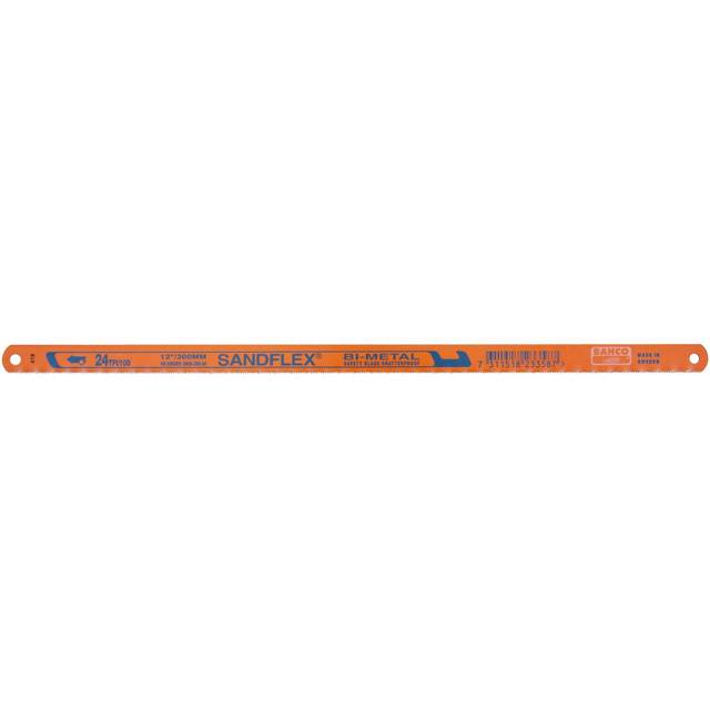 Bahco 12" Shatterproof Bi-Metal Hacksaw Blades 32 TPI (5 Pack) in Orange