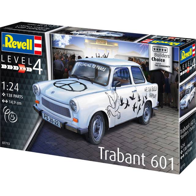 Revell 07713 Trabant 601S Builder's Choice Plastik-Modellbausatz Maßstab 1:24 Level 4