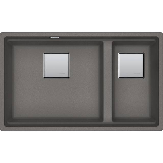Franke KNG120 SG Kubus Fragranite 1.5 Bowl Undermount Sink - STONE GREY