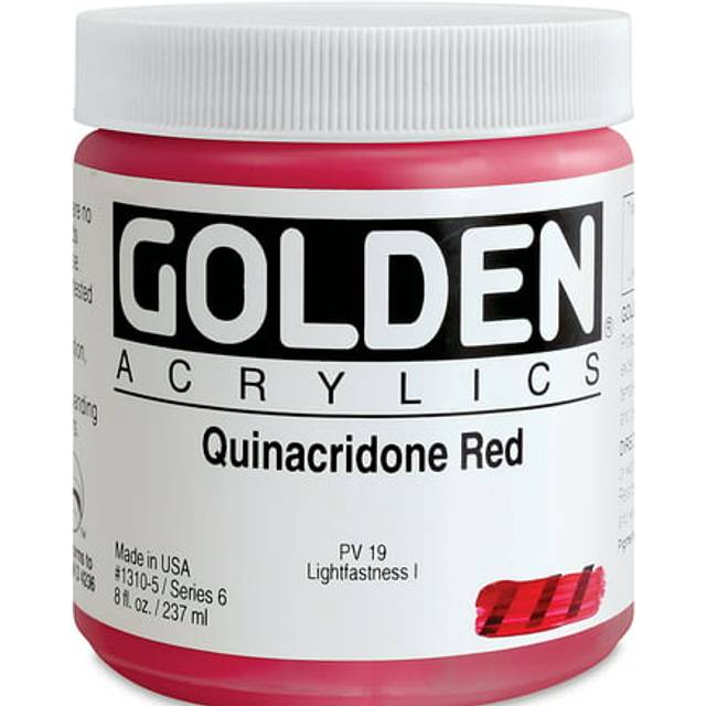 Golden : Heavy Body Acrylic Paint : 236ml : Quinacridone Red