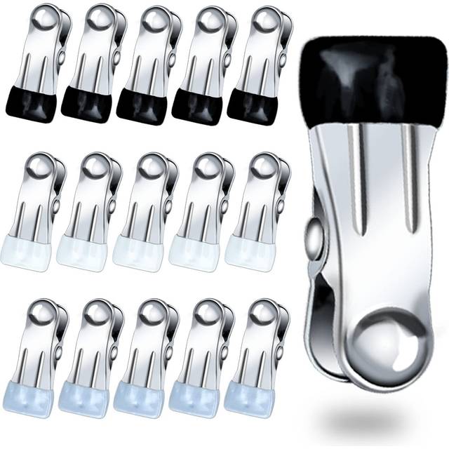 30 Pack Heavy Duty Clothes Pins for Hanging Clothes Stainless Steel Strong Clips for Clothes Crafts Beach Towel Kitchen Clips Sock Fabric Utility Clip