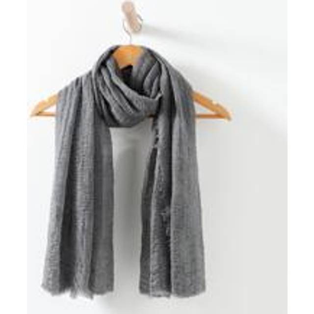 SHEIN 1pc Solid Raw Trim Scarf Outdoor Sunscreen For Daily Casual Life