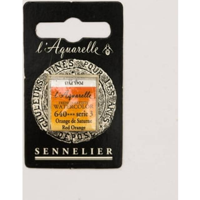 l'Aquarelle Watercolour Half Pan Red Orange 640 (Price Group 3)