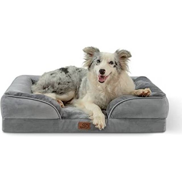 Bedsure large dog bed sofa - washable orthopedic dog beds and couch with removab