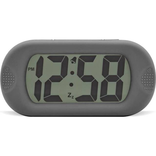 Silicone Digital Alarm Clock Smartlite® Crescendo Alarm Easy Read Jumbo Display Silicone Case - Grey - One Size