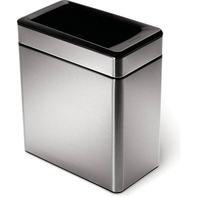 Simplehuman cw1225 10l slim profile open office stainless steel rrp £36