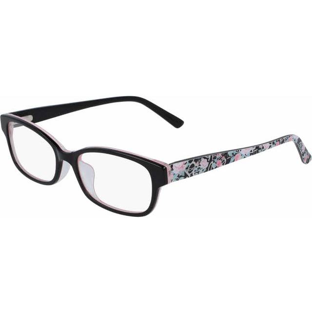 Bebe BB5183 001 Women&#39;s Eyeglasses Black Size 51 (Frame Only) - Blue Light Block Available - Jet Black On Pink (51)