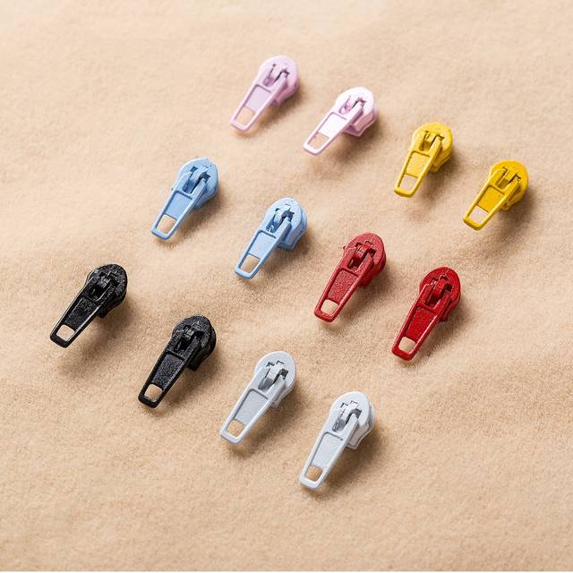 SHEIN 6pairs Colorful Zipper Stud Earrings