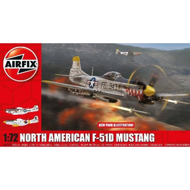 Airfix A02047A North American F-51D Mustang 1/72 Scale Model Kit