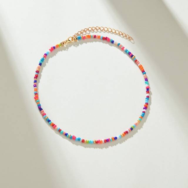 SHEIN Colorful Beaded Necklace