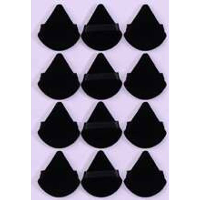 MAANGE MAANGE 12pcs Triangle-Shaped Powder Puff,Flocking Powder Puff For Dry Use,Easy Carrying For Travel