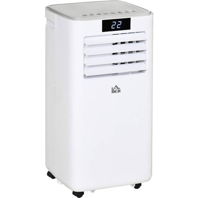 HOMCOM 7000 BTU Mobile Air Conditioner Portable AC Unit - White