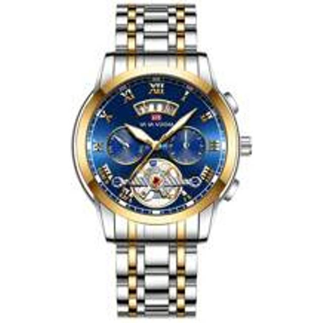 VA VA VOOM Men Round Pointer Date Quartz Watch,As A Father&#39;s Day Gift As A Gift For Students Returning To School