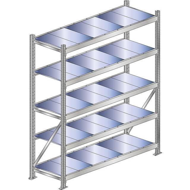 SCHULTE Wide Span Shelf Unit, Shelf Load 500 kg, Shelf Width 1500 mm, Standard S