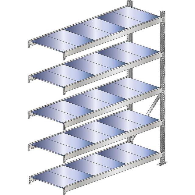 SCHULTE shelf width 1500 mm, extension shelf unit, shelf width 1500 mm, extension shelf unit, height 3000 mm, depth 600 mm - zinc plated