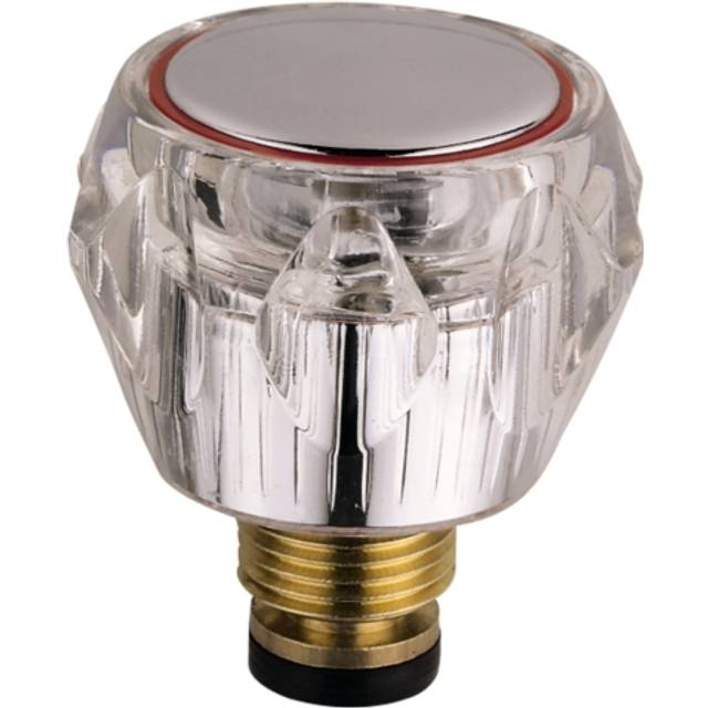 Bristan 1/2 inch Basin Tap Reviver with Acrylic Handles | Clear/Silver | Metal | 44mm x 39mm