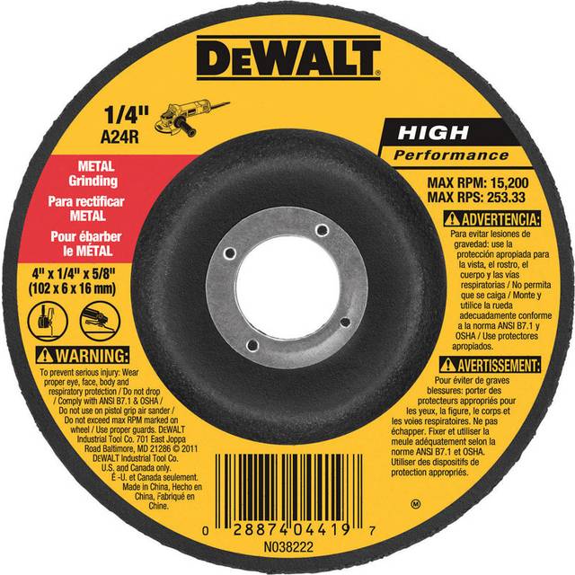 4inx1/4inx5/8in Grinding Wheel