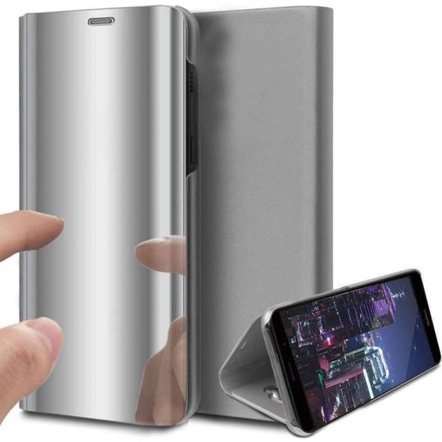 Elektropläterad spegel Kickstand telefonfodral Lämplig för IP4pro S22ULTRA - Silver (Multi-size)
