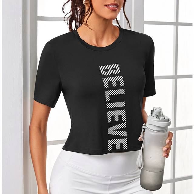 SHEIN Seamless Open Back Yoga Workout Long Sleeve T-Shirt Gym Top Fitted Shirtworkout Tank Top