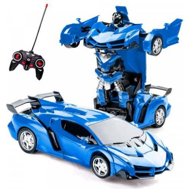 Radiostyrd Transformers Bil -  Blå (Färg: Blå)