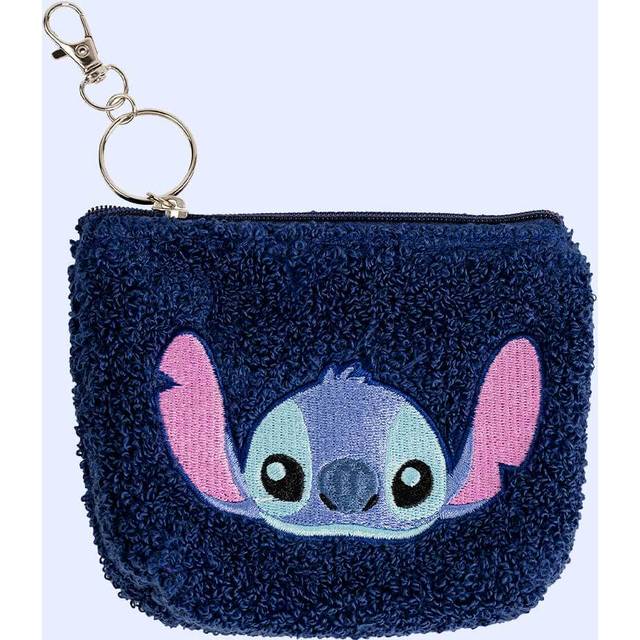 Disney Lilo and Stitch Blue and Pink Purse Keychain, Multi - Print
