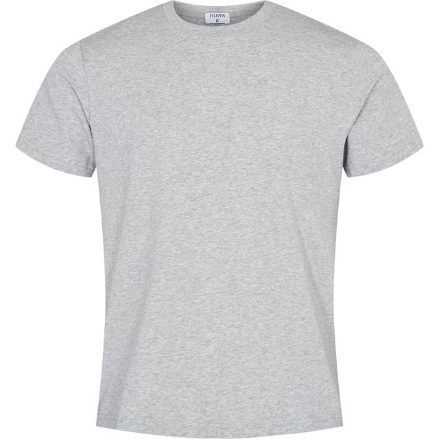T-shirt stretch cotton tee light grey