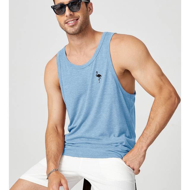Manfinity Men Flamingo Print Tank Top