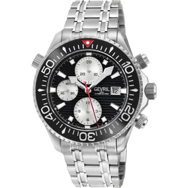 Hudson Yards 48815B Chronograph Swiss Automatic Sellita SW500 Stainless Steel Watch - Grey - One Size