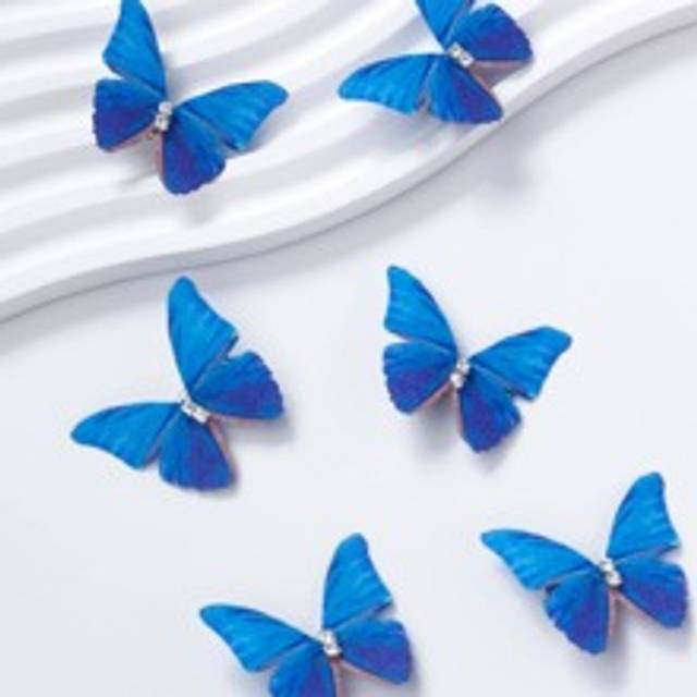 SHEIN 6pcs Butterfly Decor Alligator Hair Clip Boho Claw Clips Hair Claws Hair Barrettes, School Stuff