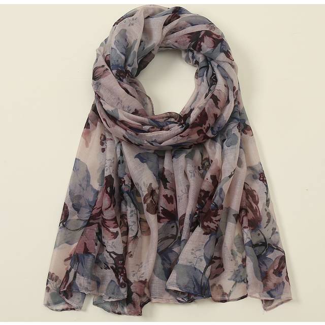 SHEIN 1pc Flower Print Scarf Elegant Lightweight For Casual Weekend Wear Winter Fall Valentine&#39;s Day