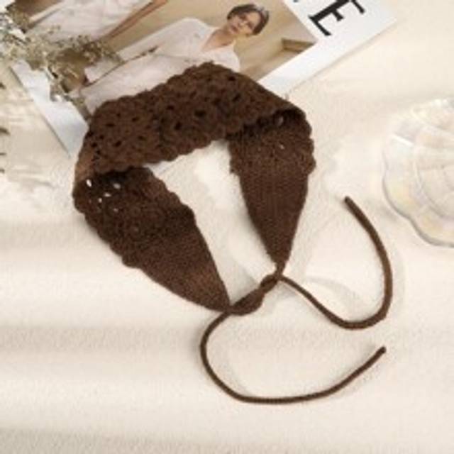 SHEIN Solid Knit Hair Band For Daily Use For Girls Hairstyles Casual Boho Bandana Headband Turban Headband Sweatband