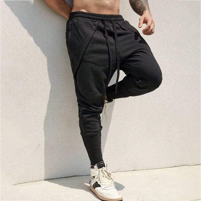 Manfinity Men Solid Drawstring Waist Joggers
