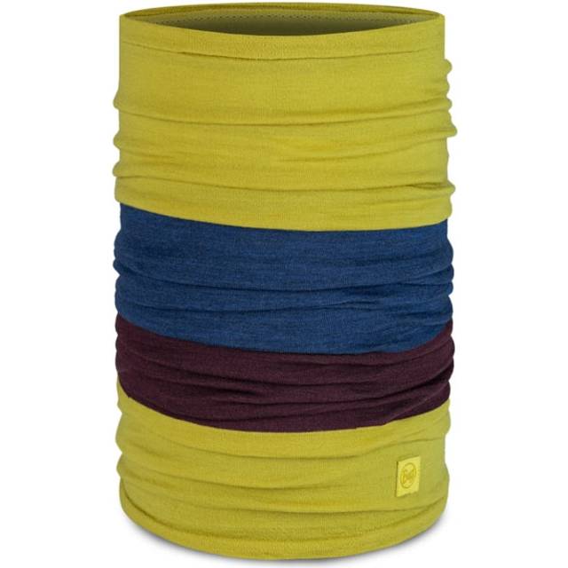 Buff Merino Move Block - Merinoull Halsvärmare Citronella Unik storlek