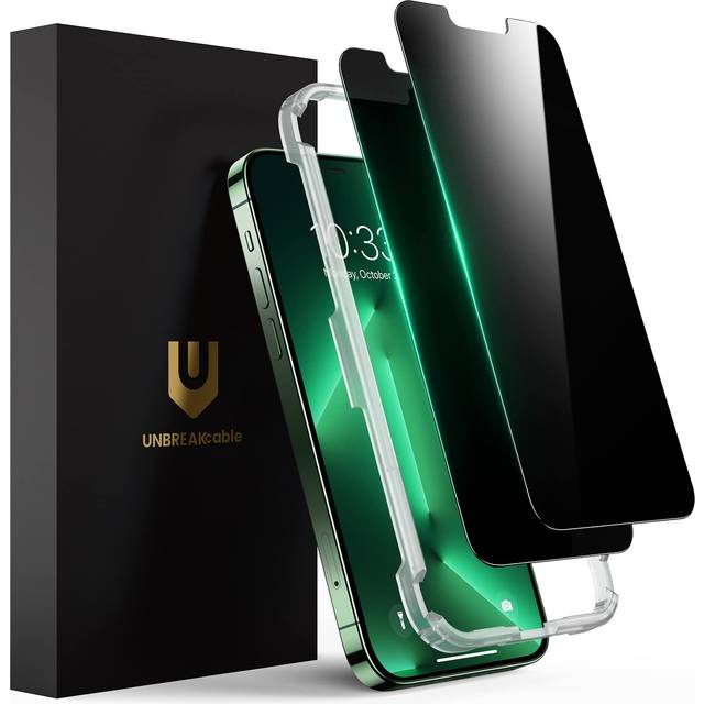 Privacy Screen Protector for iPhone 13 Pro Max [2 Pack], 9H Hardness Anti Spy Tempered Glass Film with Installation Frame for iPhone 13 Pro Max