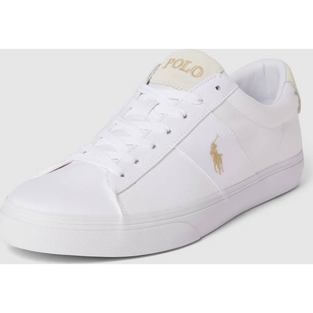 Polo Ralph Lauren för män. 816877702001 Longwood läderskor vit (42), Hud, Karta, Nyckelband, Casual - Vit, Läder (42)