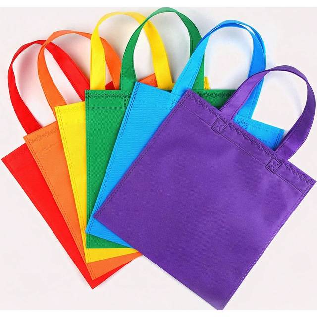 SHEIN 12pcs Non-Woven Fabric Gift Bags With Handle For Party, Birthday, Wedding, Festival, Back To School Valentine Day Mother&#39;s Day Graduation