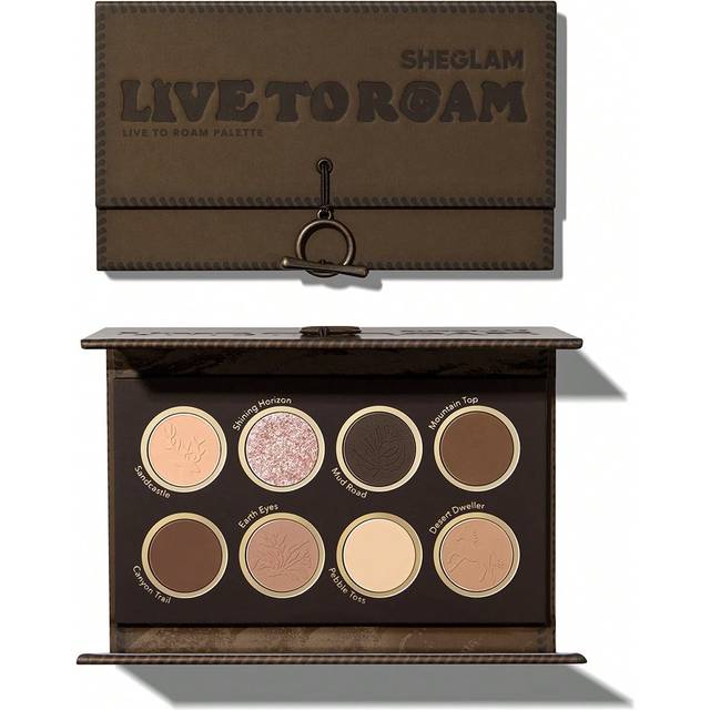 Live To Roam Palette 8-FäRgsskimmer Matte Eyeshadow Palette Nude Metallic JäMnt Pigmenterad SläT Blendbar Eyeshadow Christmas Brown Eyeshadow PåSk Mor - Multifärgad (En-Storlek)