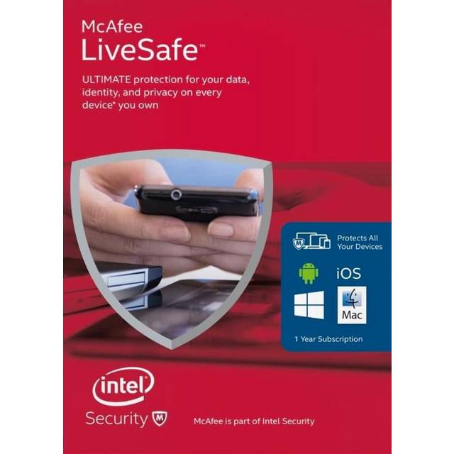 McAfee Livesafe 1 Year Key (Digital Download): 1 Device