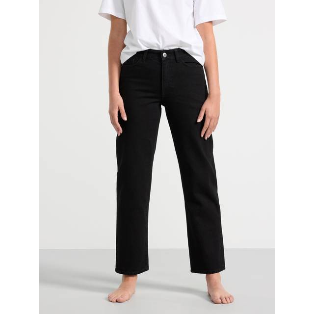 STRAIGHT Nea cropped jeans med lätt stretch