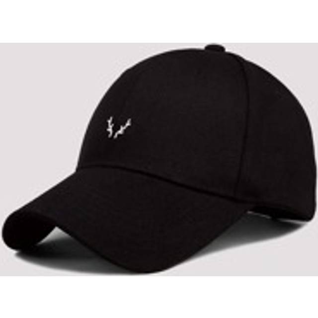 1 st Snygg klassisk hornhorn för män justerbar Casual baseballkeps, för utomhusbruk - Svart (En-Storlek)