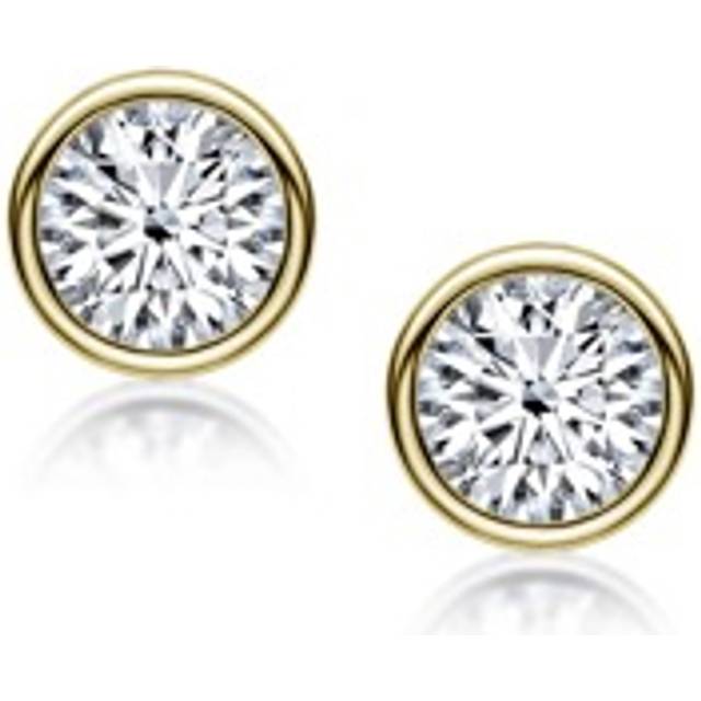 XUJIA 1 Pair Moissanite Stud Earrings With Moissanite Certificate