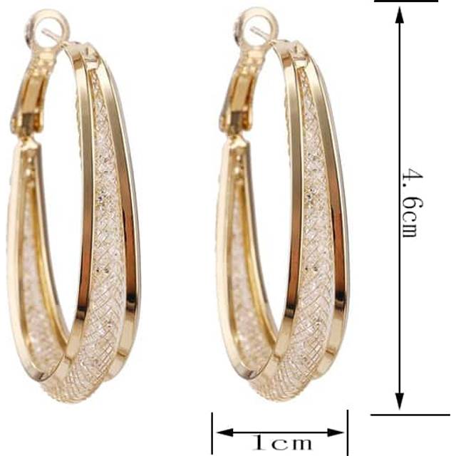 SHEIN 1pair New Fashion Square Hoop Earrings, Retro & Minimalist Style Birthday Gift