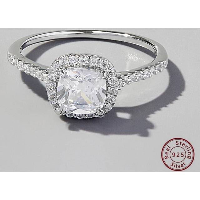 Vaerine Cubic Zirconia Decor Silver Wedding Band For Women Bridal Wedding Fine Jewelry Engagement