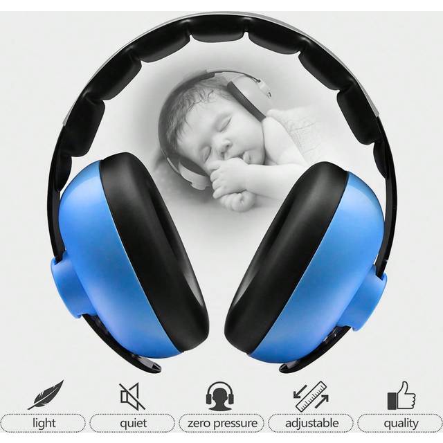 SHEIN 1pc Blue Soundproofing Ear Muffs For Infants Aged 3 Months To 2 Years, Suitable For Halloween, Christmas And Thanksgiving Gifts