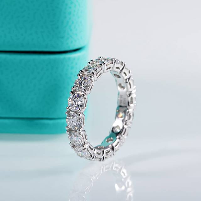 SHEIN 4.0mm/5.1CT Morganite Simple Daily Ring