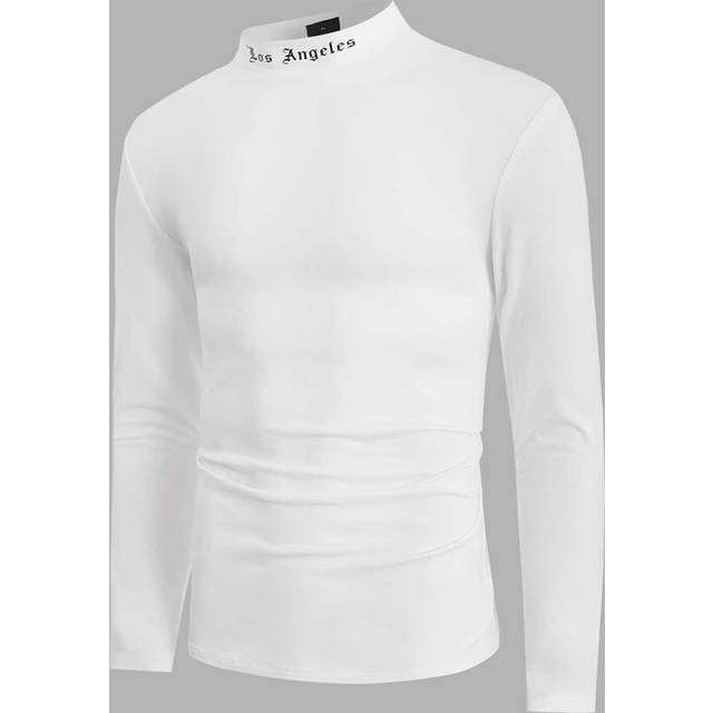 Brev Enkel Herr T-Skjortor & Tank - Vitt (L,M,S,XL,XS,XXL,XXS,XXXL,XXXXL)
