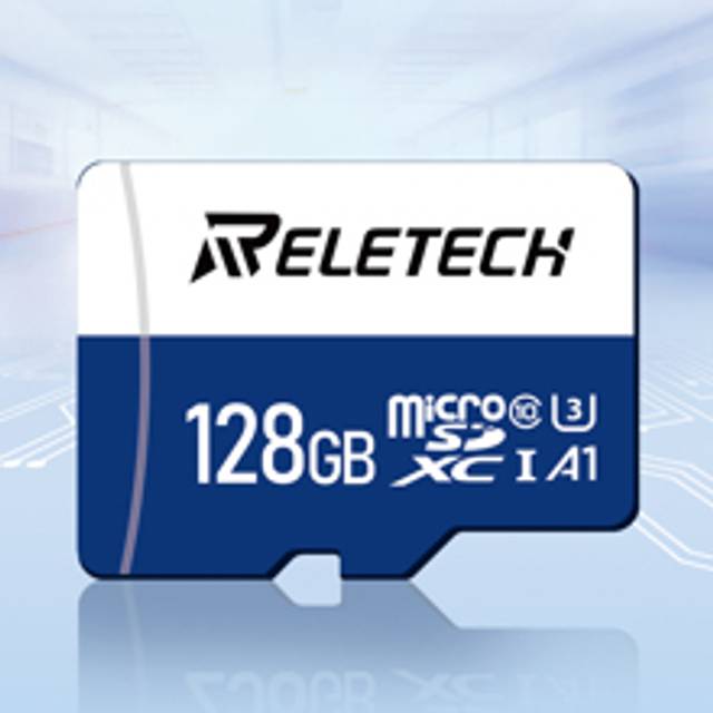 Reletech minneskort 32G/64G/128G/256G/512G Micro SD-kort TF-kort för drönare, GoPro, Driving Recorder, High-Speed V30 Camera Micro SD-kort, kompatibel - Blått och Vitt (32G,64G,128G,256G,512G)