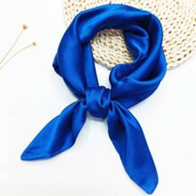 SHEIN 1pc Women&#39;s Silk Chiffon 70*70 Square Scarf Headscarf, Suitable For Daily Use Bandana,Hair Band,Head Band Ideal For Dressing Up Your Look