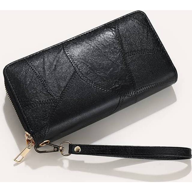 SHEIN Stitch Detail Checkbook Cover Gift Bag Present For Women Wallet Purse Wallet Long Wallet Wristlet Wallet