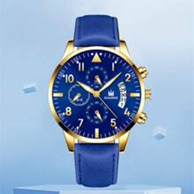 SHEIN Men Triple Dial Date Quartz Watch For Men, For Daily Life As A Gift For Students Returning To School
